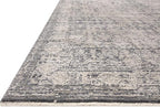 Loloi Amber Lewis Alie Collection ALE-03 Charcoal/Dove 2'-7'' x 12'-0'', .13'' Pile Height, Runner Rug