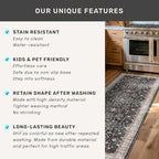 Boho Black Rug for Living Room - Washable 10x14 Area Rug, Dining Room Rugs for Under Table, Soft Low Pile Carpet for Large Bedroom - Farmhouse Decor, Non-Slip & Stain Resistance (10x14 Black/Multi)