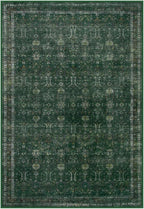 Moynesa Vintage Washable Green Rugs for Living Room 5x7, Retro Area Rug for Bedroom Dining Room Kitchen, Low Pile Soft Non-Slip Accent Carpets for Office Indoor Nursery