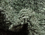 Unique Loom Davos Shag Collection Area Rug - Solid (5' 3" x 8' Oval, Sage)