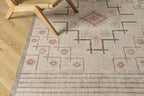 Revival Rugs Funk 8'x10' Zero-Shedding Area Rug for Living Room Bedroom - Oeko-TEX Certified, Low Pile, Spot Clean, Beige, Cream