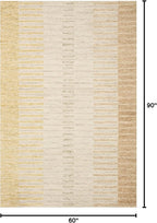 Loloi Chris Loves Julia Chris Collection CHR-01 Dove/Santa Fe 5'-0'' x 7'-6'', .50" Pile Height, Area Rug