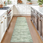 2x7 Modern Abstract Runner Rug for Hallways, Lime Green Super Soft Hallway Decor Kitchen Rugs with Non-Slip, Non-Shedding Washable Rug for Hallways Entryway Bedroom Indoor