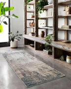 Loloi Teagan Collection TEA-08 Ivory/Mist 2'-8" x 4' Accent Rug, Large, Soft Neutral Rug, High-Traffic for Living Room, Bedroom, Home Office, Dining Area