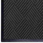 M+A Matting 208540410 WaterHog Diamond | Commercial-Grade Entrance Mat with Rubber Border – Indoor/Outdoor, Quick Drying, Stain Resistant Door Mat (Charcoal, 4' x 10')