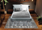 Bloom Rugs Washable Non-Slip 9' x 12' Rug - Black/Brown Traditional Area Rug for Living Room, Bedroom, Dining Room, and Kitchen - Exact Size: 9' x 12'