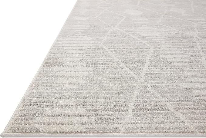 Loloi Kamala Collection KAM-02 Ivory/Silver 2'-7" x 10'-0" Runner Rug