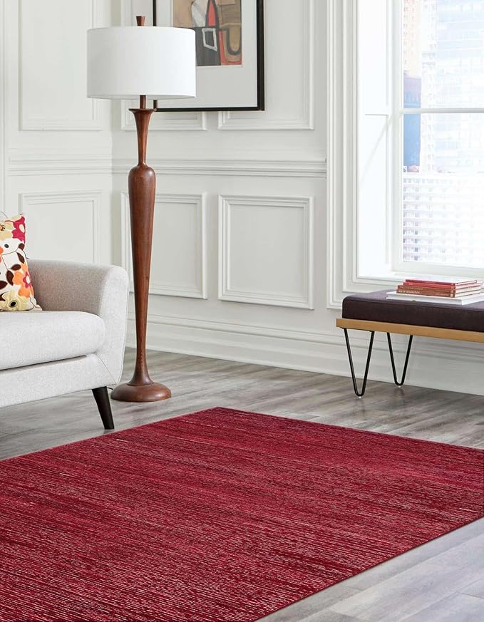 Unique Loom Finsbury Collection Area Rug - Kate (4' 1" x 6' 1" Rectangle, Red)