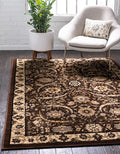 Unique Loom Espahan Collection Area Rug - Cape Cod (9' 10" x 13' 1" Rectangle, Brown/ Beige)