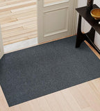 jxgzyy Commercial Outdoor Mat 2'11" x 4'11", Non Slip Front Door Mat Outside Entrance, Heavy Duty Waterproof Floor Mat for Porch, Home, Patio, Garage, Entryway, Grey