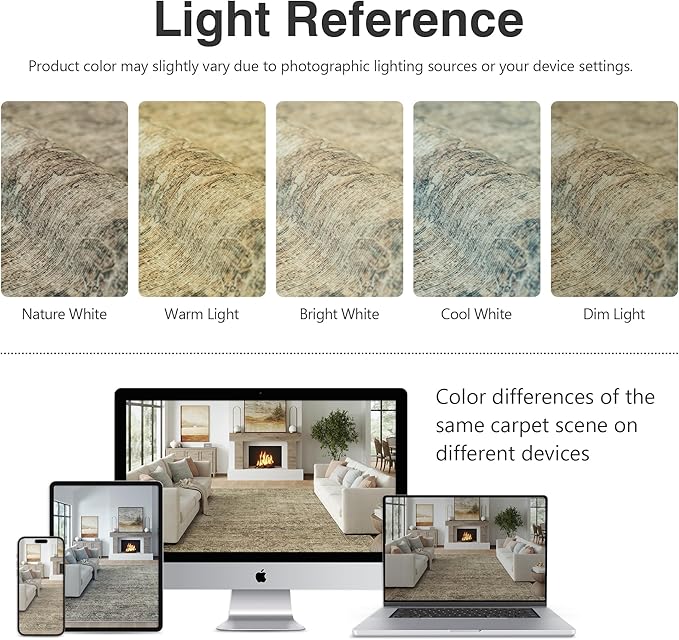 FMFUNCTEX 6x9 Washable Area Rug Brown Vintage Neutral Distressed Oriental Large Non Slip Carpet for Living Room Bedroom Soft Low Pile Indoor Mat Retro Throw Rug for Dining Room Kitchen Office Nursery