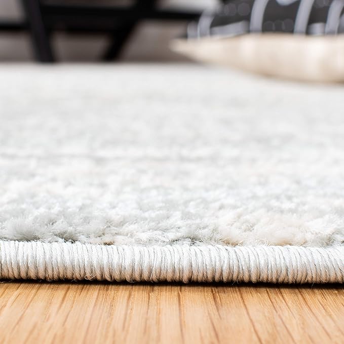 SAFAVIEH Area Rug 12x15 - Tulum Collection - Large - Light Grey & Ivory, Moroccan Boho Tribal Design, Non-Shedding & Easy to Clean, Ideal for Living Room, Bedroom, Dining Space (TUL272F)