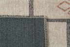Revival Rugs Funk 8'x10' Zero-Shedding Area Rug for Living Room Bedroom - Oeko-TEX Certified, Low Pile, Spot Clean, Beige, Cream