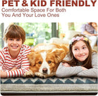 YHSF South West Native American Rug Ritz – Native Tribal American Indian Inspired Rug - Living Room, Bedroom, Hallway, Entryway & High-Traffic Area Rugs - Washable - Soft - Aqua, 2 Feet x 3 Feet