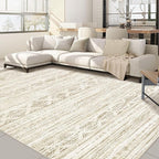 Nakagishi 8x10 Area Rugs Living Room: Washable Boho Large Neutral Modern Soft Farmhouse Beige Rug Stain Resistant Indoor Floor Non-Slip Carpet for Women Home Enthusiasts Aged 25-45 - Bedroom Room