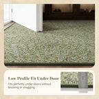 MontVoo Door Mat Indoor Entrance Doormat, Absorbent Durable Rubber Non Slip Front Door Mat for Inside Entry Entryway Dirt Trapper Welcome Mat, Green 17''x30''