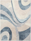 Home Dynamix Tribeca Slade Modern Area Rug, Abstract Blue 9'2"x12'5", Rectangular
