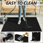 Timo Entryway Rug, Door Mats Indoor 32"x40" Absorbent Rubber Backing Non Slip Indoor Doormat, Machine Washable Resist Dirt Low Profile Front Door Mat, Front Door Rugs for Muddy Wet Shoes, Black