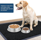 OLANLY Front Door Mat Indoor Outdoor Entrance, Waterproof Heavy Duty Doormat, Fade Resistant, Low Profile, Easy Clean Patio Porch Welcome Floor Mats for Entry, 59x30, Black