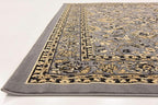 Unique Loom Sialk Hill Collection Area Rug - Washington (7' 10" Square Gray/Black)