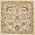 Unique Loom Espahan Collection Area Rug - Cape Cod (8'Square, Ivory/ Beige)