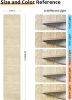 Art&Tuft Non-Slip Runner Rug - 2x10 Runner Rug Washable Low-Pile Rugs Runners, Soft Distressed Carpet Runner for Bedroom Bathroom Kitchen Laundry Living Room, Brown