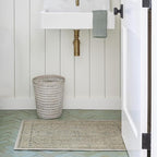 RUGGABLE Washable Vintage Area Rug – Kamran Ivory Opal 2x3, Stain-Resistant, Non-Slip – Small Machine Washable Rugs for Living Room, Bedroom, Hallway, Entryway & Bathroom–with Cushioned Pad