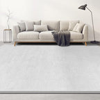 Large Area Rugs for Living Room Bedroom, 6x9 Feet White Rug, Minimalist Modern Shag Rug, Soft Thick Comfy Memory Foam Indoor Carpet, Non-Slip Washable Rug for Boys Girls Dorm Nursery Room Home Decor