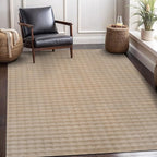 CAMILSON Modern Beige Non Slip Rug 3x5 Ultra Soft High Pile Area Rugs Non Skid Rubber Backing Durable & Easy to Clean Carpet for Living Room Bedroom Kids Room Indoor Use (3 x 5 Beige)