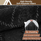 COSY HOMEER Plaid Door Mat 20" x 32",Dirt Trapper Entryway Rugs,Non-Slip Washable Farmhouse Doormat,Low Profile Welcome Mats for Paws Dark Grey