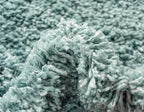 Unique Loom Davos Shag Collection Area Rug - Solid (2' 7" x 10' Runner, Aqua)