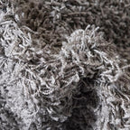 Unique Loom Solid Shag Collection Area Rug (8' Octagon, Cloud Gray)