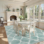 Lahome Moroccan Area Rugs 8x10 Sage Green Rugs for Living Room,Soft Low-Pile Modern Bedroom Rug 8x10 Under Bed Large Carpet for Dining Room Office