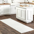 nuLOOM Jeni Off-White, 2'6" x 10', Solid Faux Rabbit, Fluffy and Cozy, High Traffic, Stain Resistant, Easy Clean, Durable Washable Runner for Bedroom, Living Room, Dining, Den, Foyer, Entryway