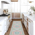 Fame Living Washable Area Rug. Modern Farmhouse. Vintage. Turkish. Bohemian. Distressed. Oriental. Traditional. Rugs for Living Room. Dining. Bedroom. Office. Entryway. Foyer. (856GP, 2'5" x 4'9")