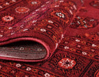 Unique Loom Tekke Collection Over-Dyed Saturated Traditional Torkaman Area Rug (5' 0 x 8' 0 Rectangular, Red/Burgundy)