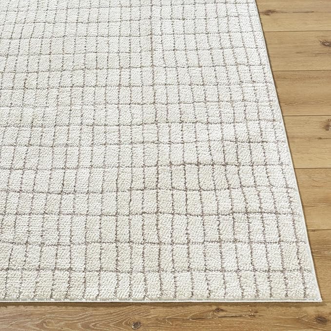 Livabliss x Our PNW Home Cascade Minimalist Striped Area Rug, 2'7" x 7'3", Ivory/Light Brown