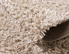 Unique Loom Davos Shag Collection Area Rug - Solid (3' 3" x 5' 3" Oval, Linen)