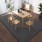Large Modern Area Rugs for Living Room Bedroom, 5x8 Feet Dark Grey Ultra Soft Solid Thickened Memory Foam Indoor Minimalist Carpets, Non-Slip Comfy Rugs for Boys Girls Nursery Kids Room Home Décor