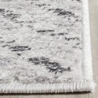 SAFAVIEH Adirondack Collection Runner Rug - 2'6" x 18', Ivory & Charcoal, Chevron Design, Non-Shedding & Easy Care, Ideal for High Traffic Areas in Living Room, Bedroom (ADR104N)