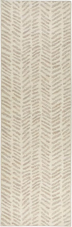 Dash & Albert Rowley Grey Machine Washable Rug, Runner-2.5 X 8 Feet, Grey Graphic Pattern