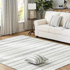 jinchan Moroccan Boho 3x5 Area Rugs for Entryway - Machine Washable Soft Throw Rug Bohemian Design Non-Slip Carpet for Entrance Living Room Kitchen Bedroom (3‘x5', Grey)
