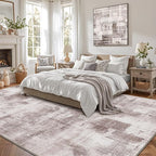 LUMI 5x8 Washable Area Rug for Living Room, Ultra Soft Modern Abstract Rugs Non Slip with Rubber Backing, Low Profile, High Traffic, Stain Resistant Carpets, Ideal for Bedroom, Dining Room, Indoor