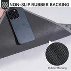 Front Door Mat 24''x35'', Absorbent Muddy Dirt Resist Washable Non Slip Low-Profile Indoor Doormat, Easy Clean Welcome Entryway Door Mats, Grey