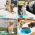 OLANLY Dog Door Mat for Muddy Paws 45x27, Absorbs Moisture and Dirt, Absorbent Non-Slip Washable Doormat, Quick Dry Chenille Mud Mat for Dogs, Entry Indoor Entryway Carpet for Inside Floor, Ivory
