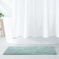 Amazon Basics Bathroom Rugs, Extra Soft Absorbent Shag Bath Rugs, Non-Slip, Quick Drying, Machine Washable, Plush Comfort for Bathroom Floor, Tub and Shower, 21" x 34", Seafoam Green