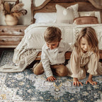 jinchan Runner Rug 3x10 Vintage Hallway Runner Boho Washable Rug Floral Medallion Retro Non Slip Classic Thin Soft Carpet for Kitchen Bedroom Bathroom Laundry Room Doorway Grey