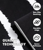 YIHOUSE Black Modern Area Rug 6x9,Abstract Rugs for Bedroom,Minimalist Striped Rug,Black and White Geometric Rug,Dark Washable Area Rugs 6x9 Non Slip Rugs for Living Room，Office