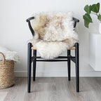 Sheepskin Long Hair 2x3 ft | Bedside Rugs for bedrooms, Sofa, Chair or The Dining Table | Each Sheepskin Rug is Unique and Created by Nature | Small Fluffy Rug in Color Snow Peak