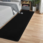 Runner Rug for Hallway, 2x8 Feet Non-Slip Washable Black Long Area Rug Runners for Hallways Bedroom, Soft Modern Comfy Memory Foam Runner Rugs Indoor Carpet for Kitchen Entrance Living Room